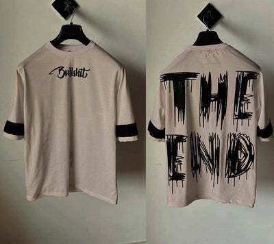 The End Printed  Drop shoulder