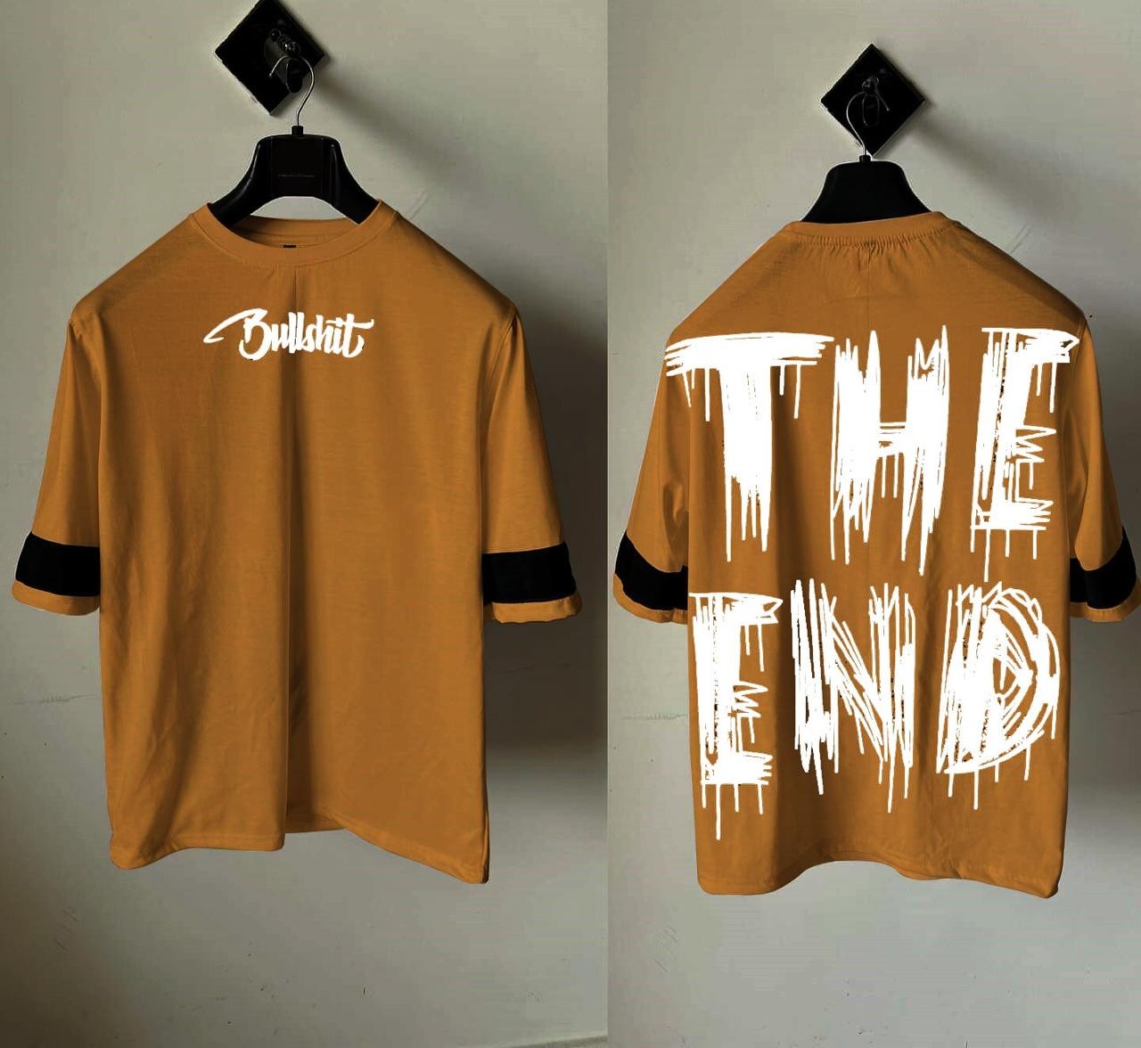 The End Printed  Drop shoulder